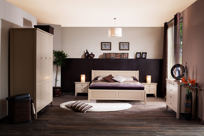 Drewniana sypialnia w stylu włoskim